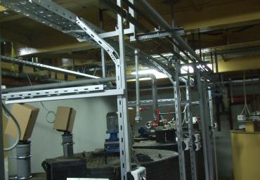 Cable racks on structures