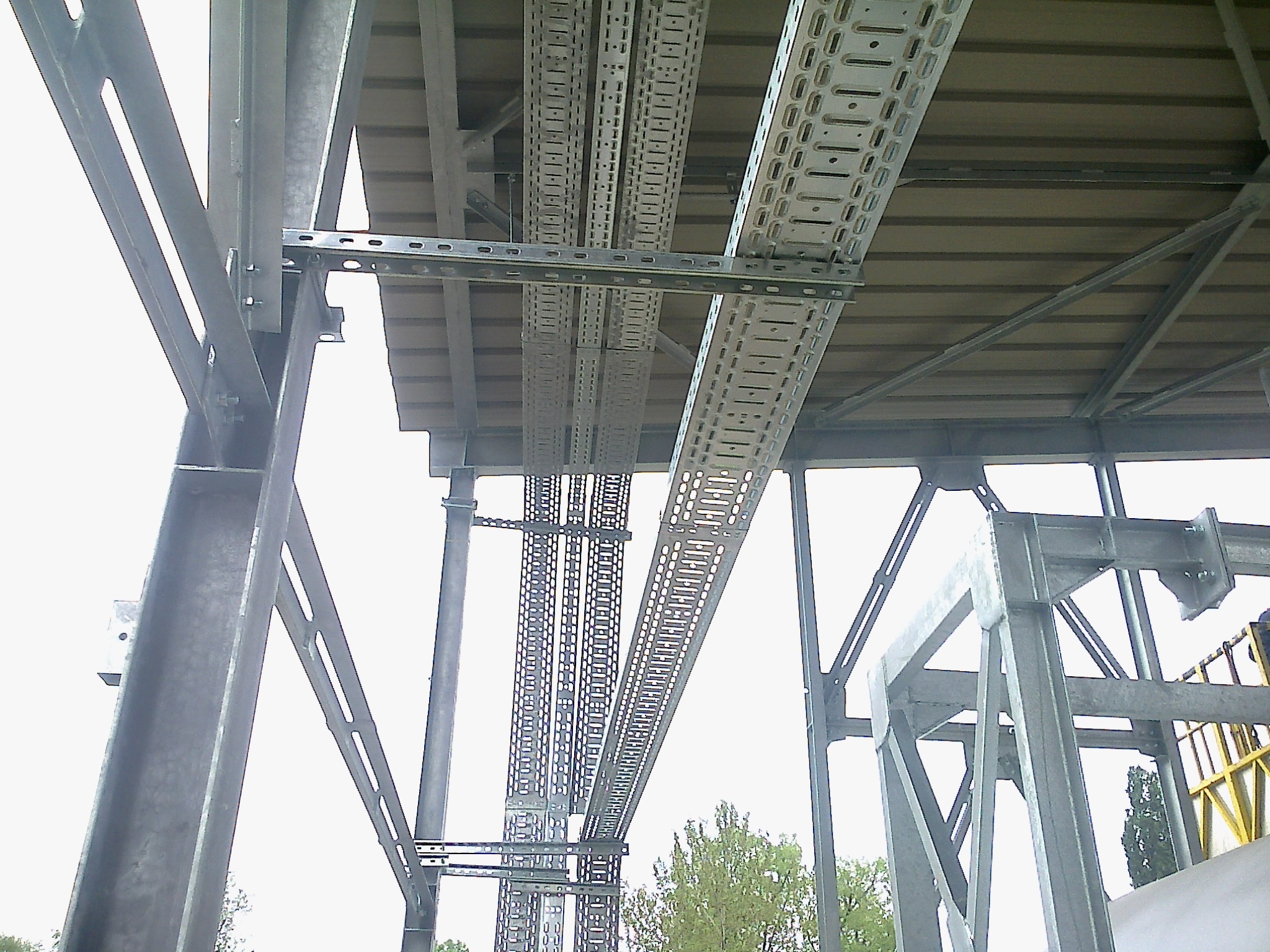 Cable racks in the open space